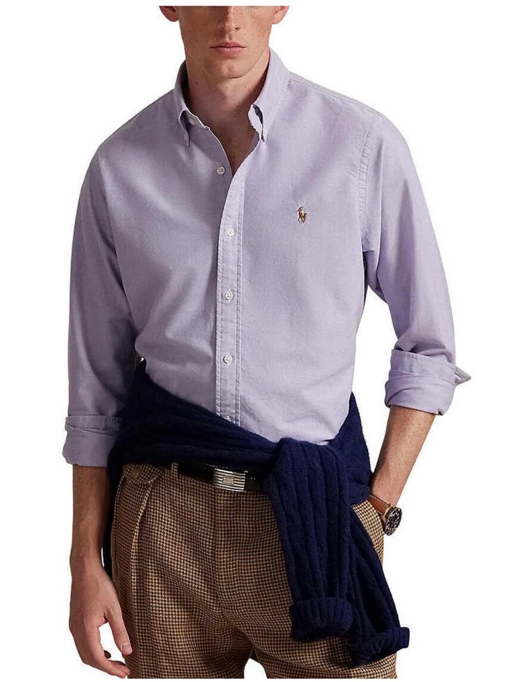 Polo by Ralph Lauren Light Purple Button-Down Oxford Shirt